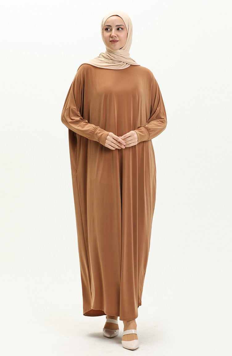 Mustard Bat Sleeve Abayas