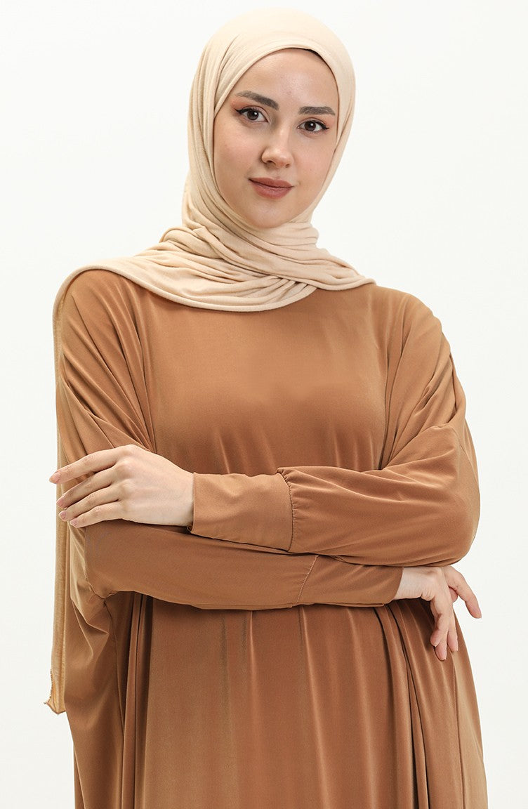 Mustard Bat Sleeve Abayas