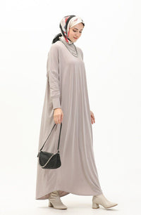 Light Mink Bat Sleeve Abayas