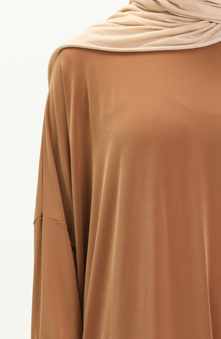 Mustard Bat Sleeve Abayas