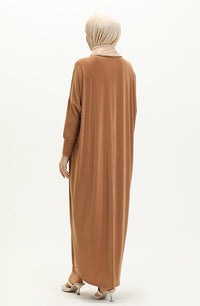 Mustard Bat Sleeve Abayas