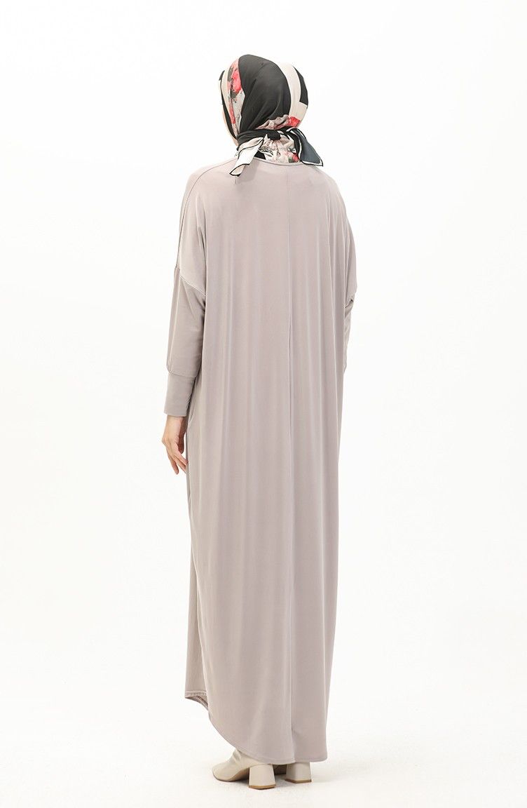 Light Mink Bat Sleeve Abayas