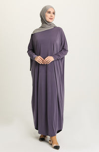 Lilac Bat Sleeve Abayas