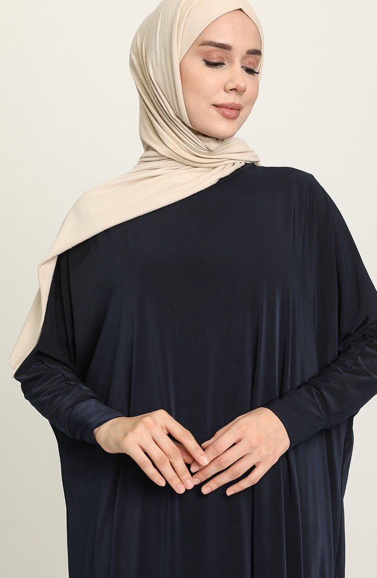 Navy Bat Sleeve Abayas