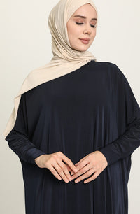 Navy Bat Sleeve Abayas