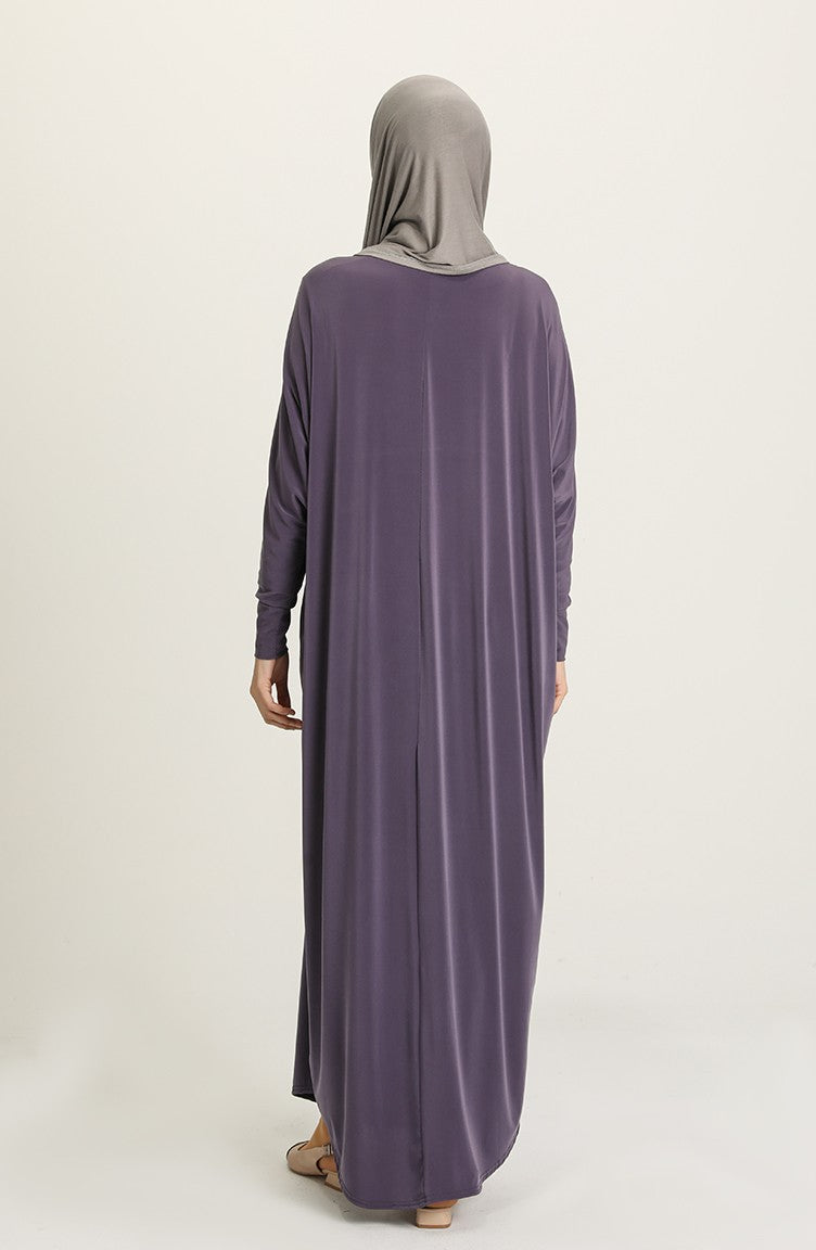 Lilac Bat Sleeve Abayas