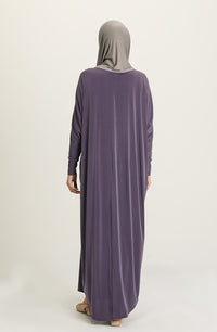 Lilac Bat Sleeve Abayas