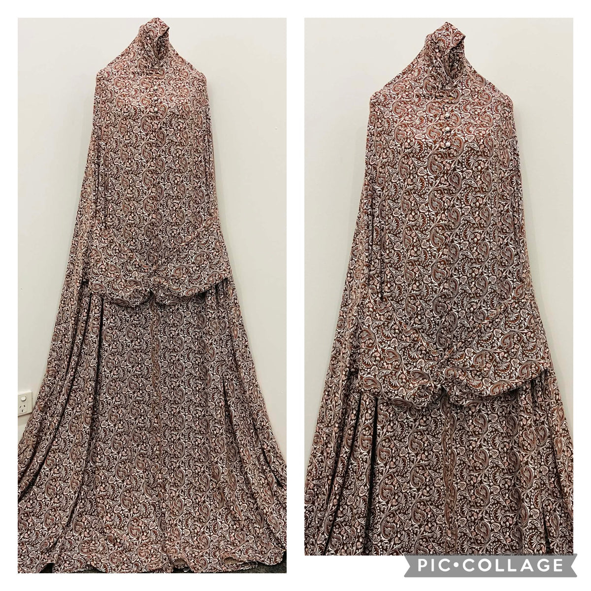 جلباب صلاة طويل مطبوع