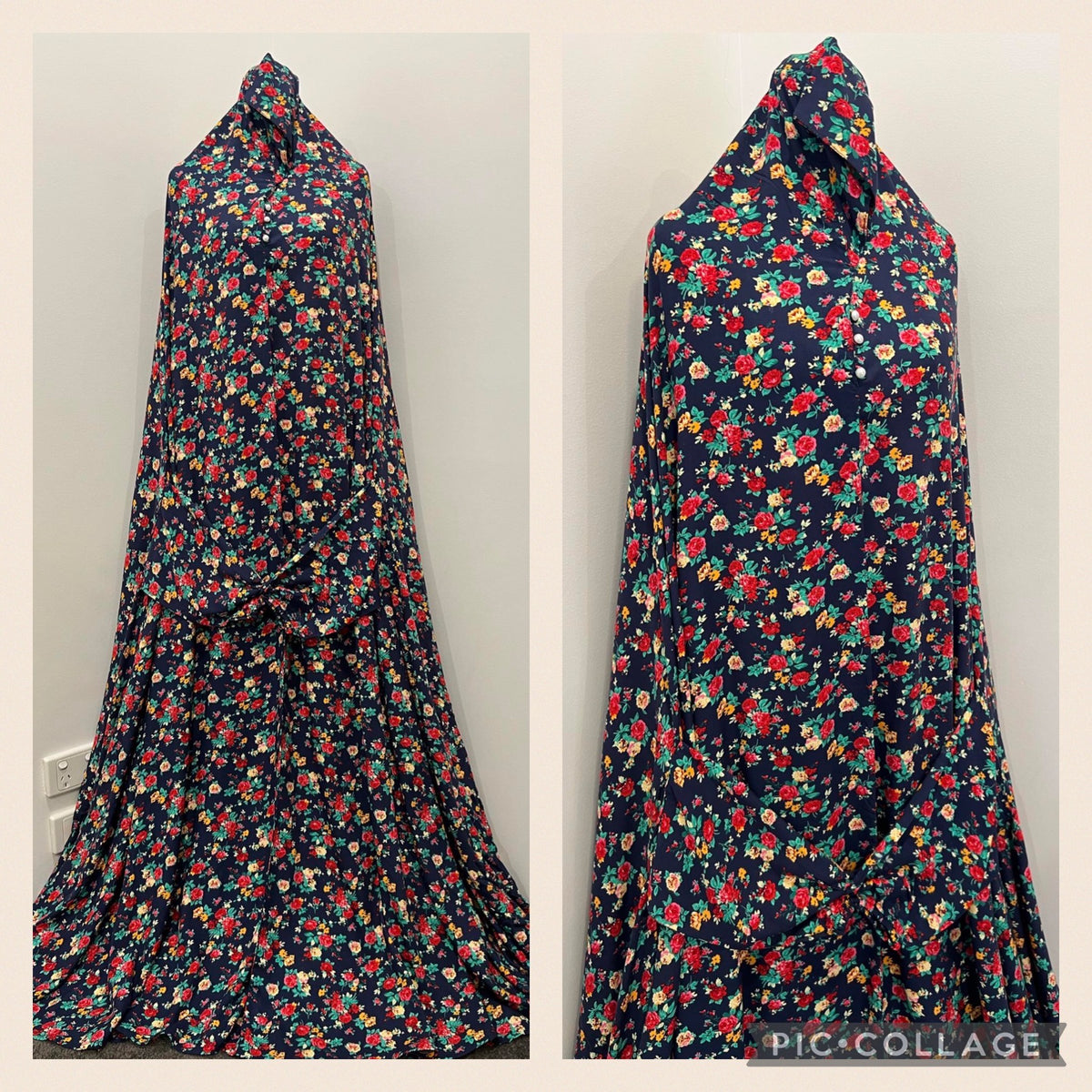 Printed Prayer Long Jilbab