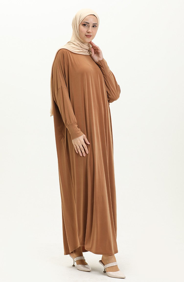 Mustard Bat Sleeve Abayas