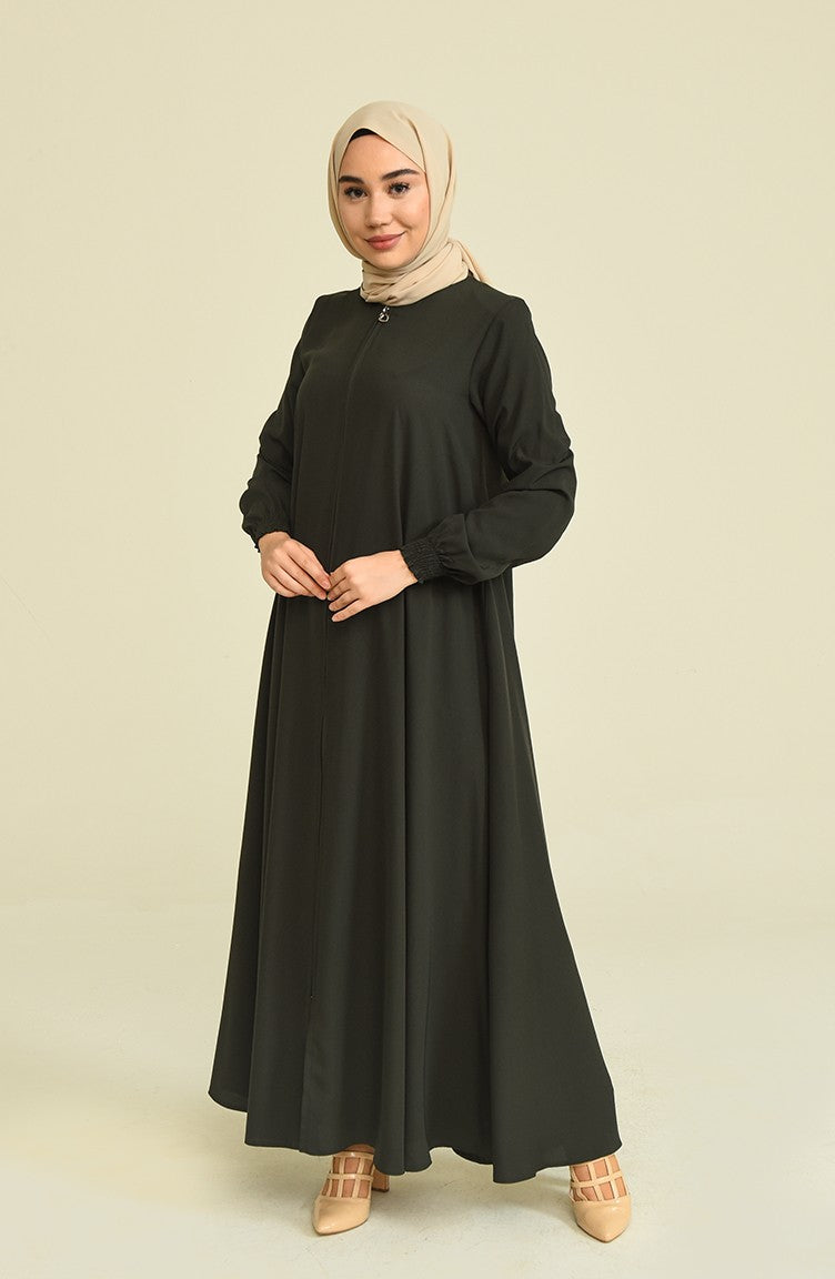 Khaki Abaya