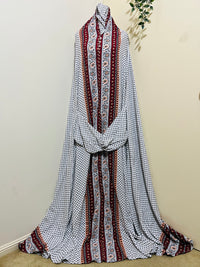 Printed Prayer Long Jilbab