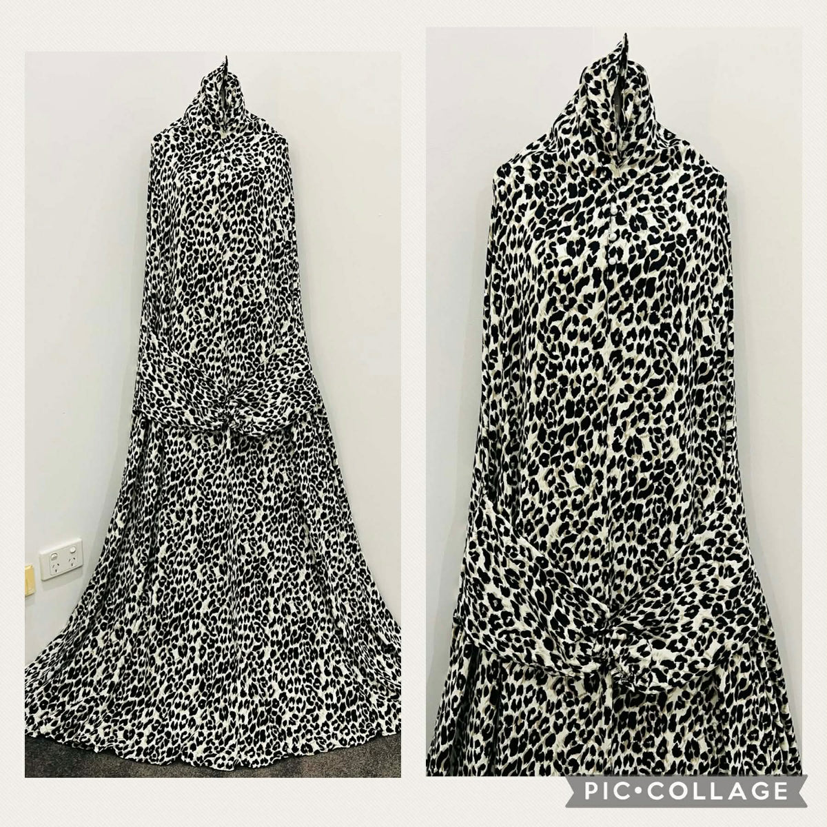 جلباب صلاة طويل مطبوع