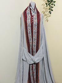 Printed Prayer Long Jilbab