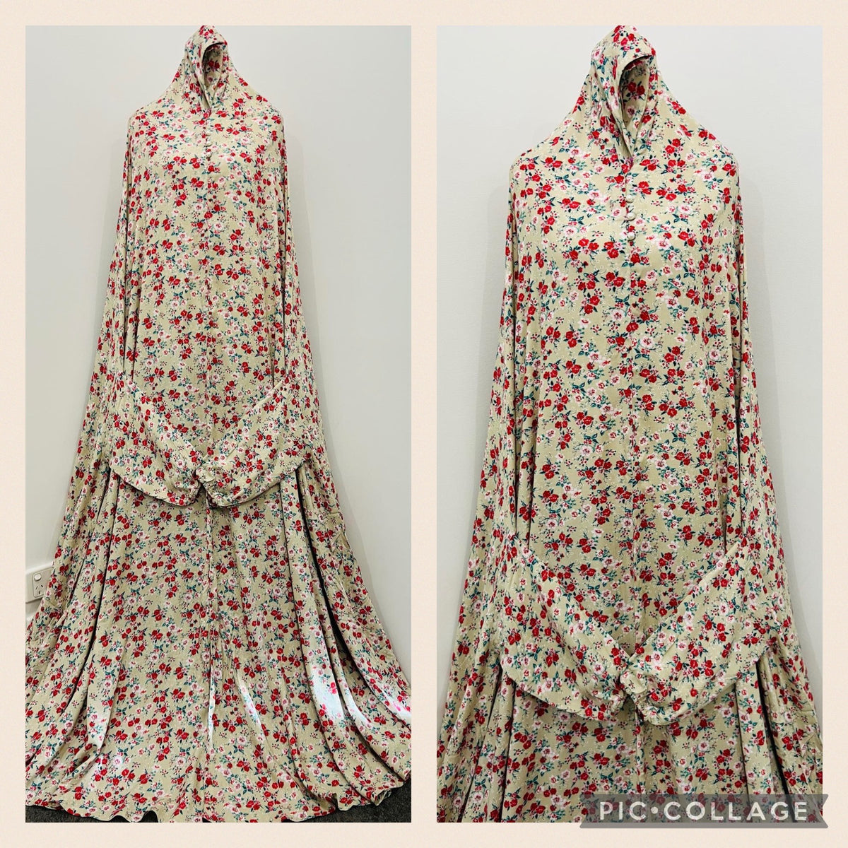 Printed Prayer Long Jilbab