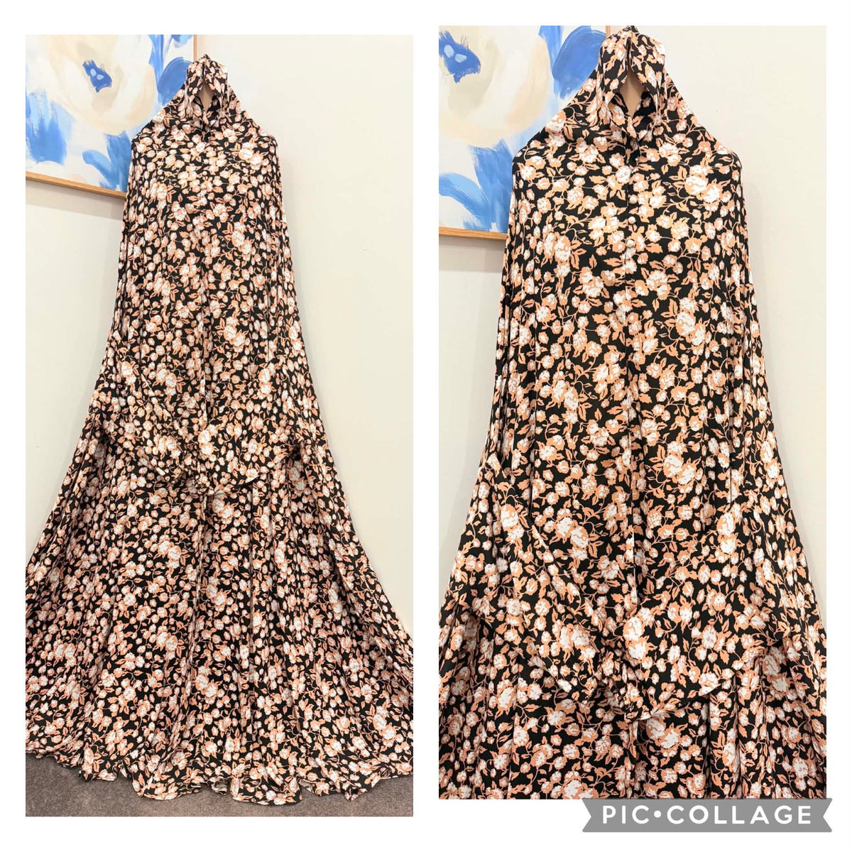 Printed Prayer Long Jilbab