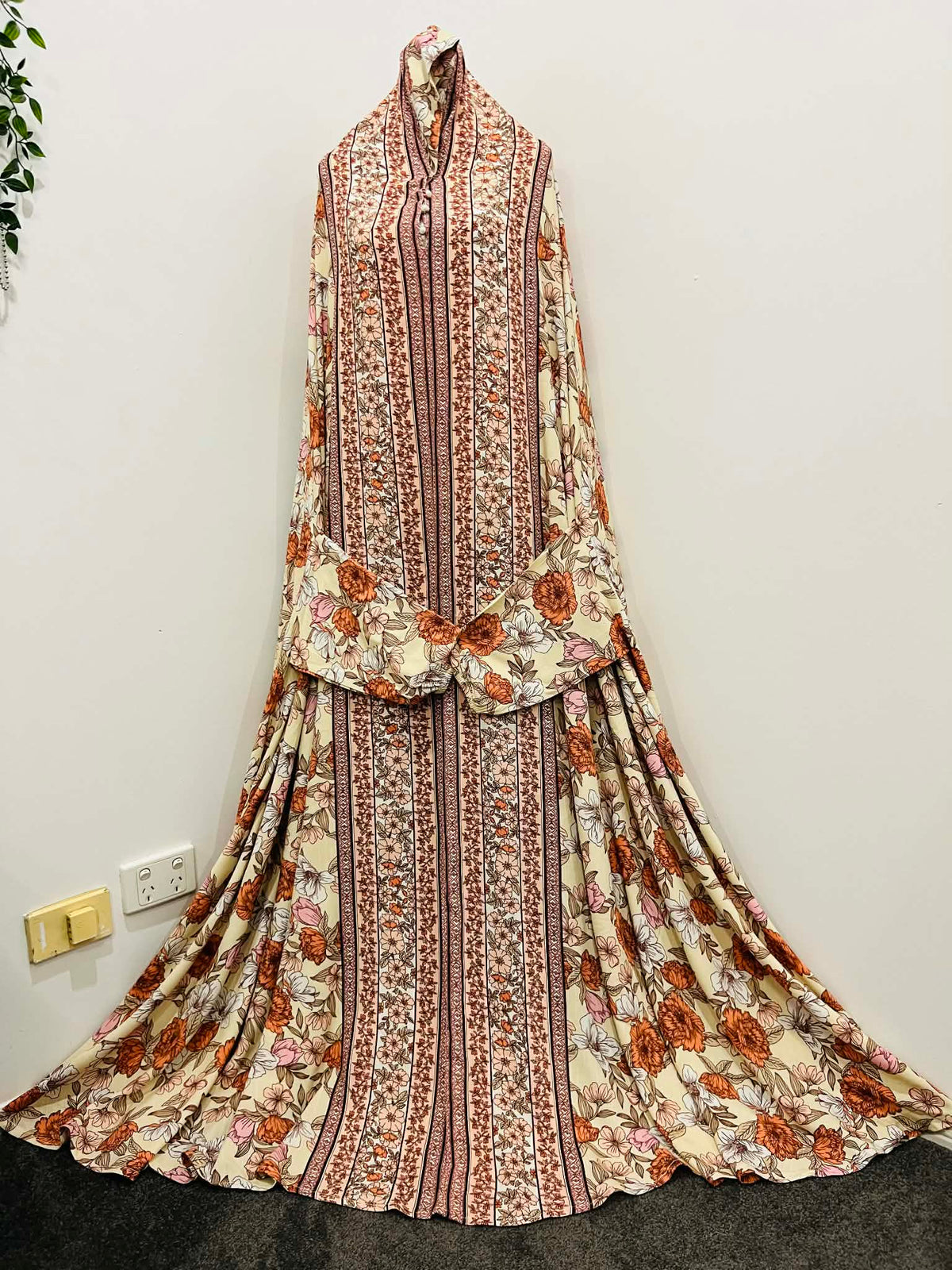 Printed Prayer Long Jilbab