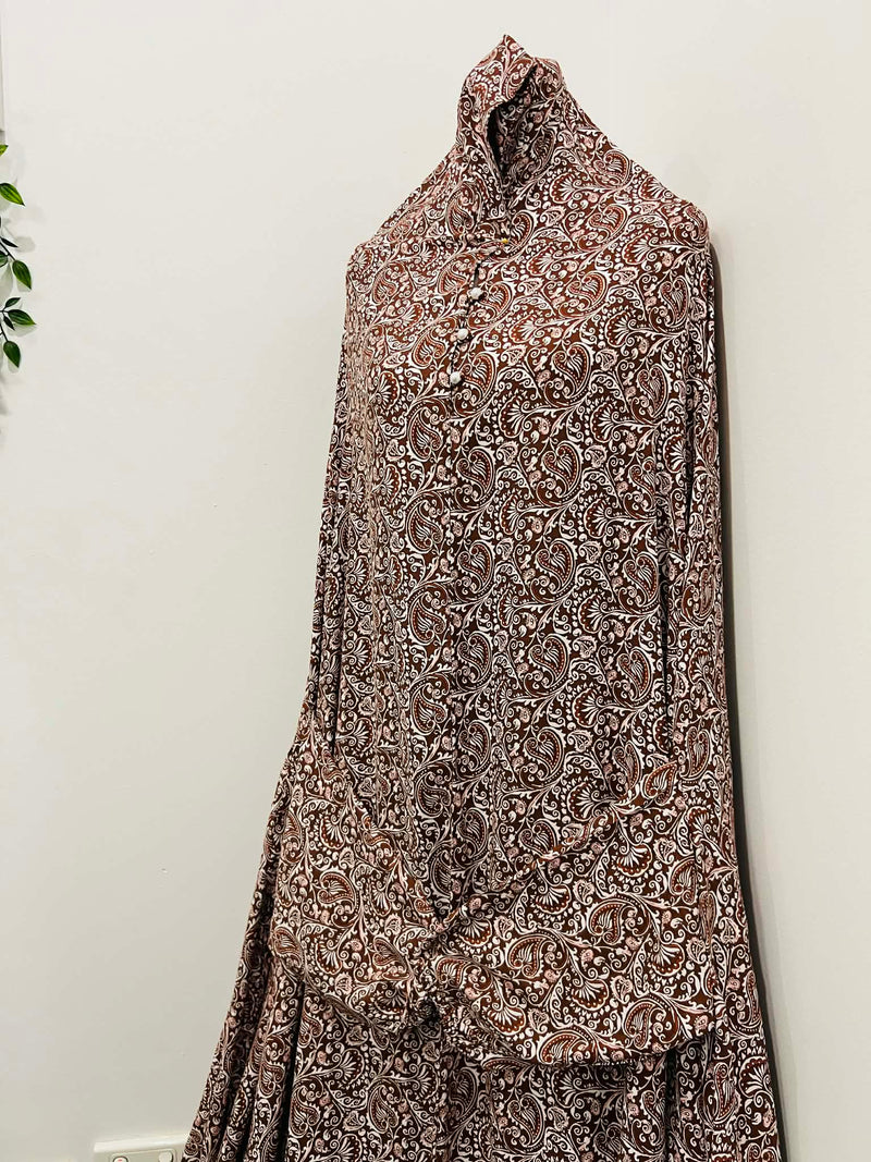 جلباب صلاة طويل مطبوع