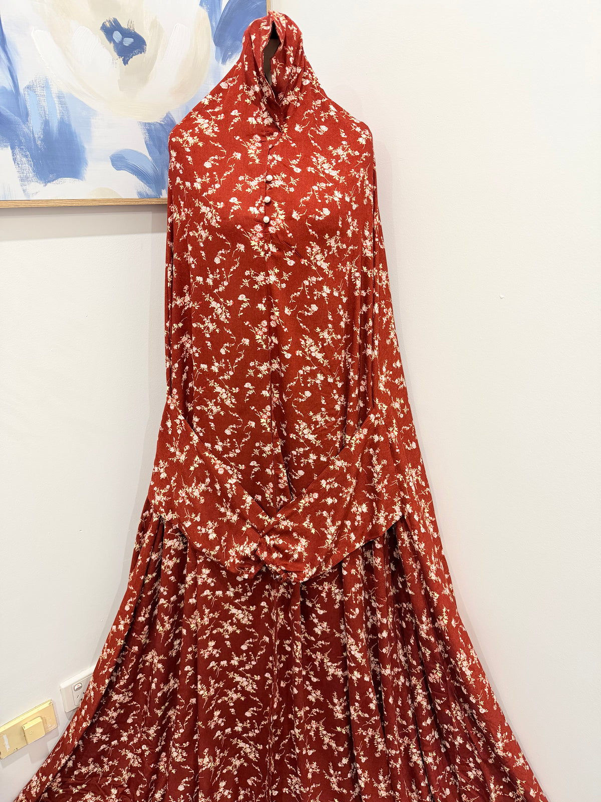 Printed Prayer Long Jilbab