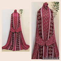 Printed Prayer Long Jilbab