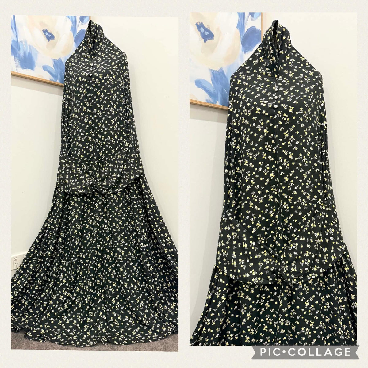 Printed Prayer Long Jilbab