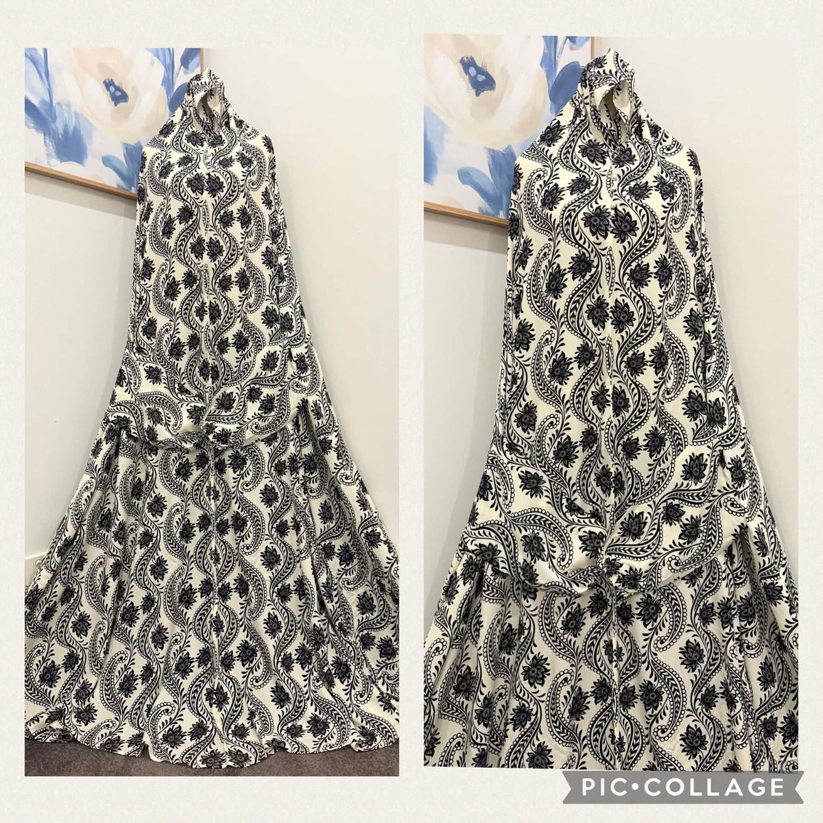 Printed Prayer Long Jilbab