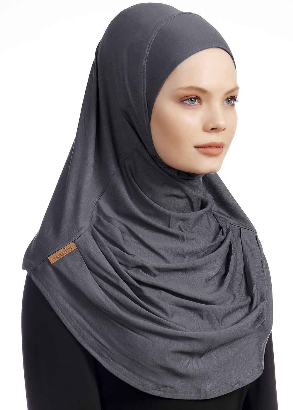 Instant Hijabs - Dark Grey