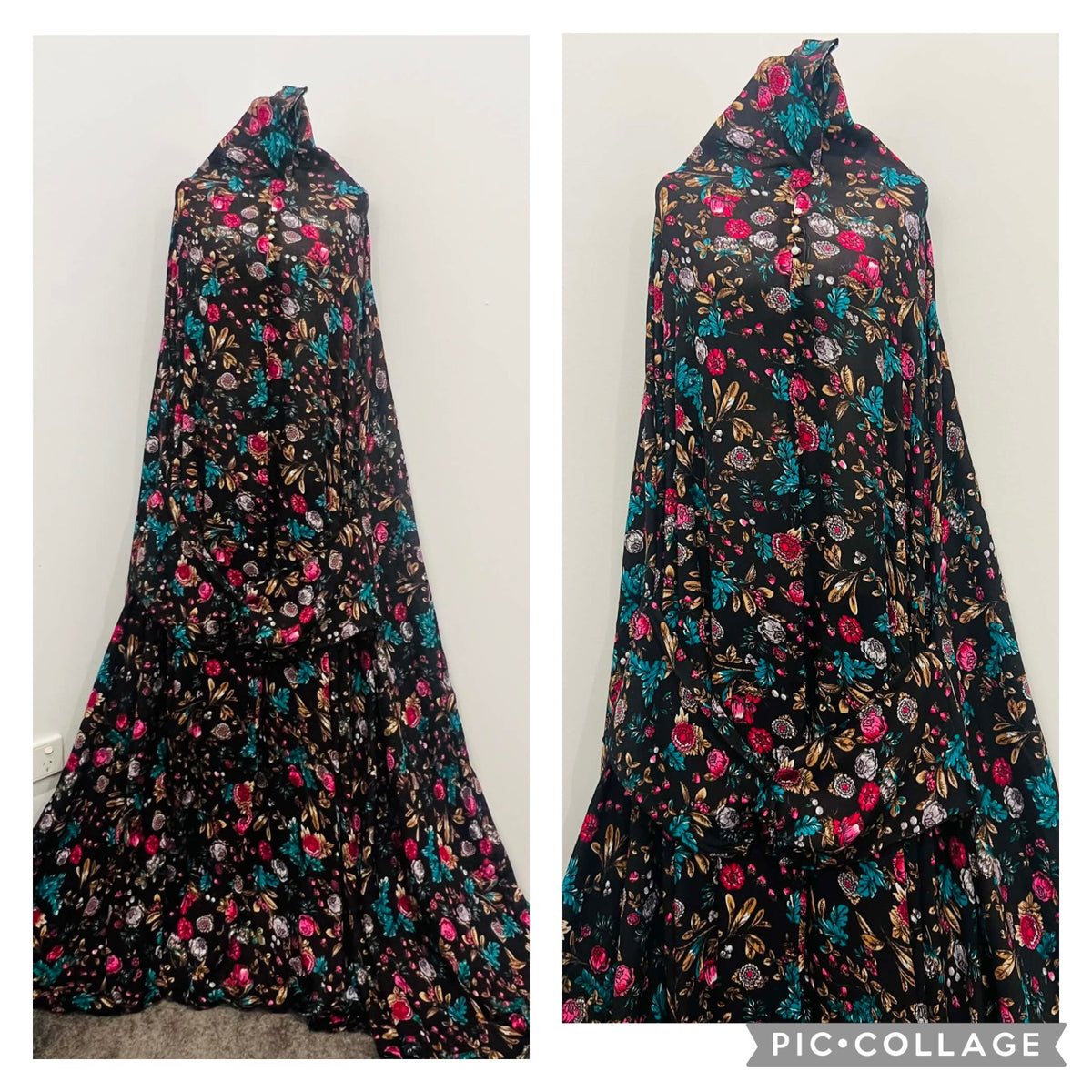 Printed Prayer Long Jilbab