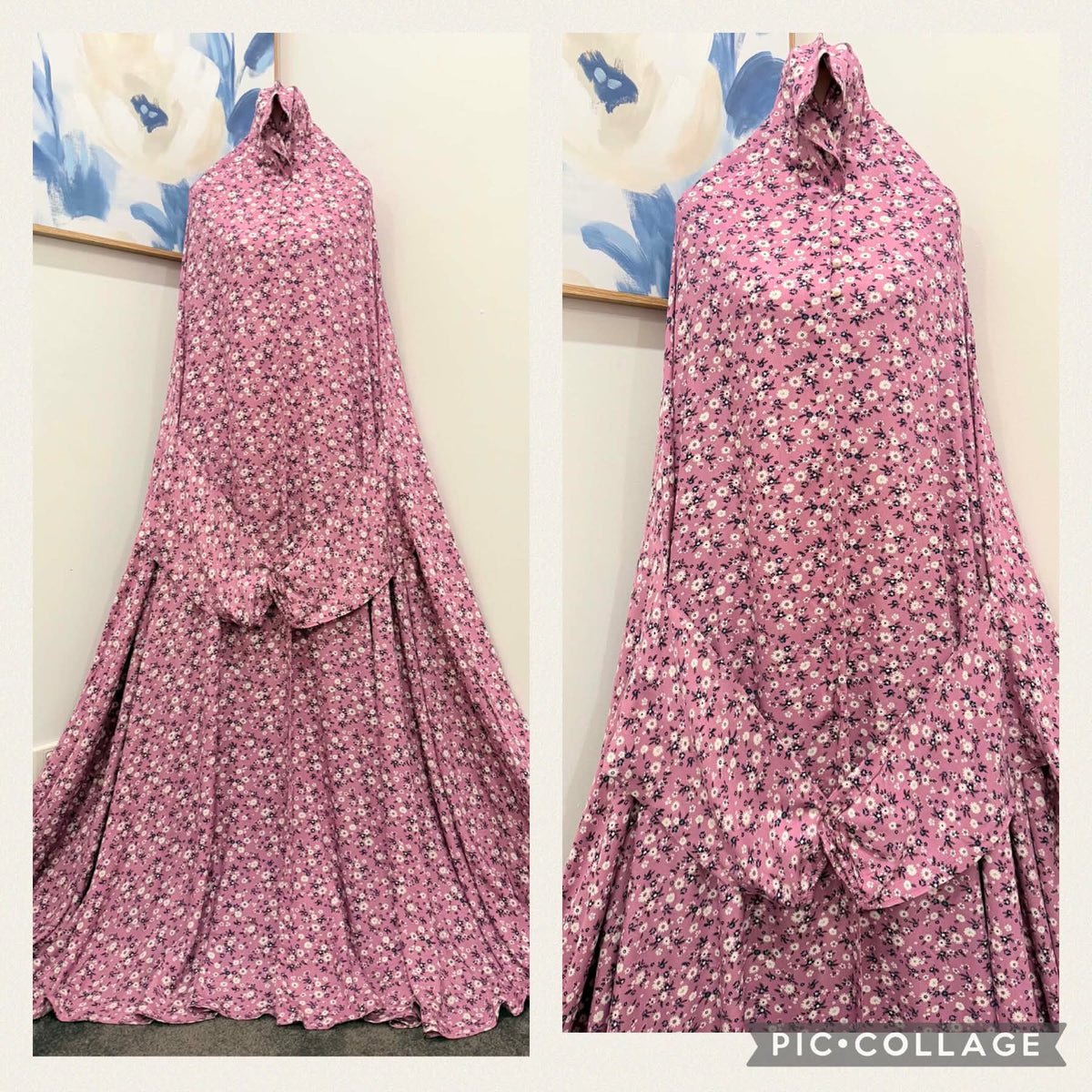 Printed Prayer Long Jilbab