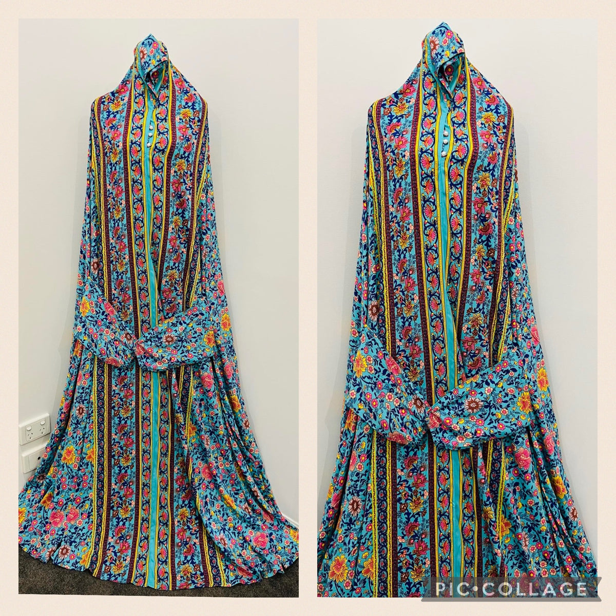 Printed Prayer Long Jilbab