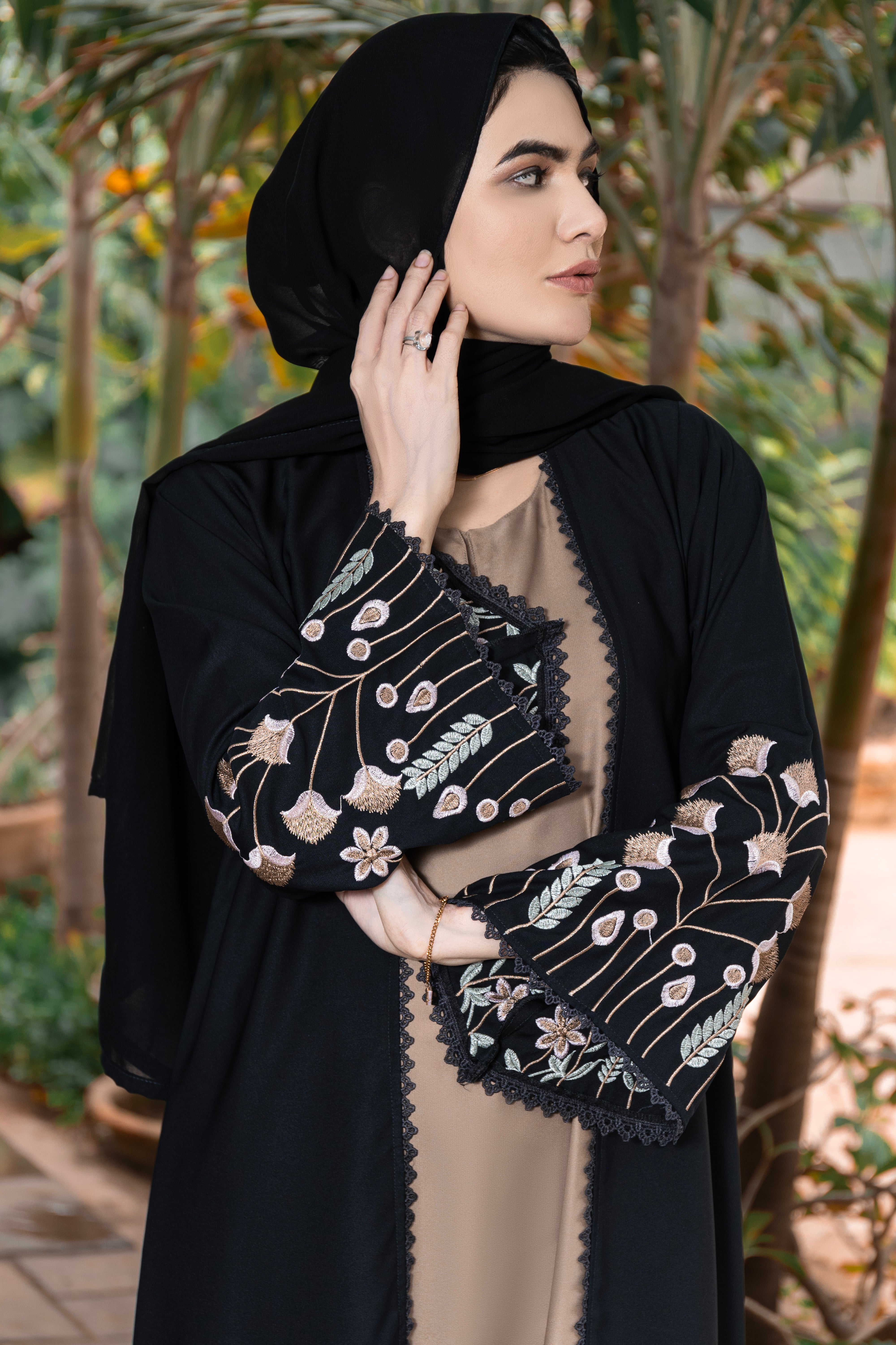 Abaya fabric online shop discount