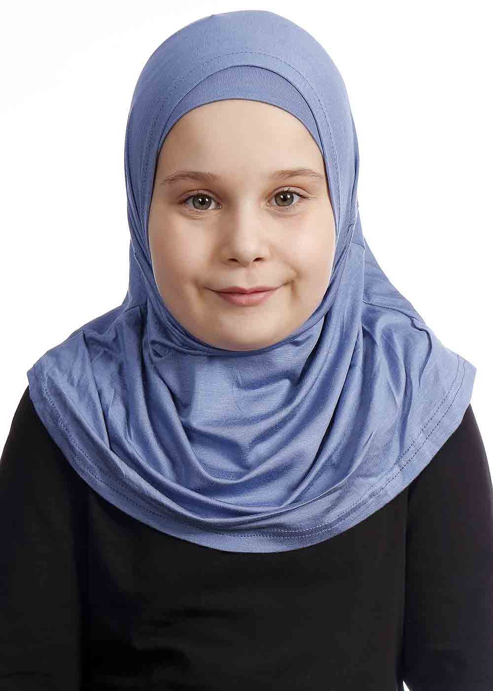 2 Piece Amira Hijabs - Light Blue
