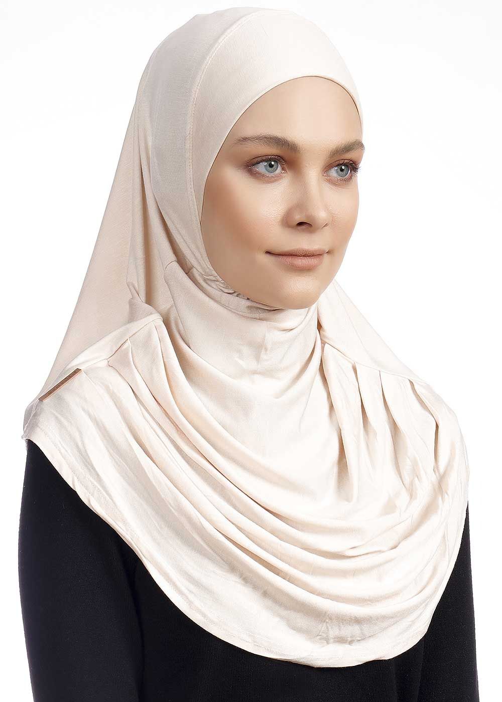 Instant Hijabs - Light Cream
