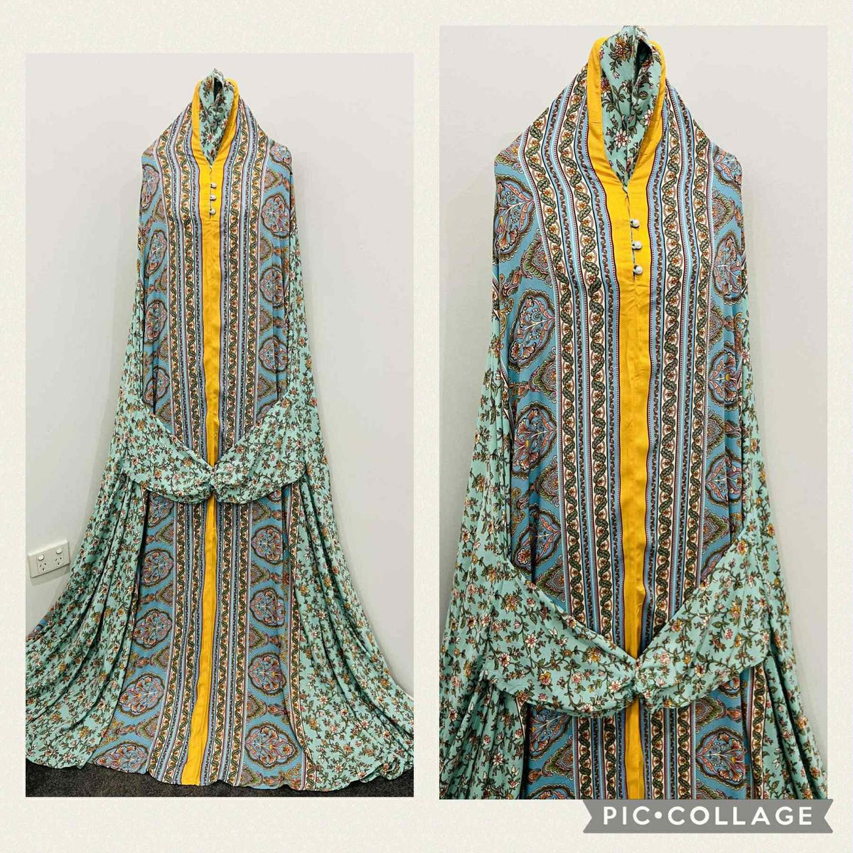 Printed Prayer Long Jilbab