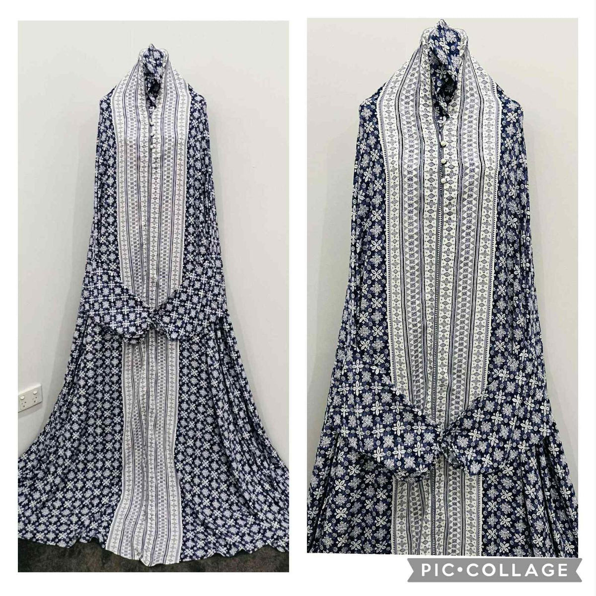 Printed Prayer Long Jilbab