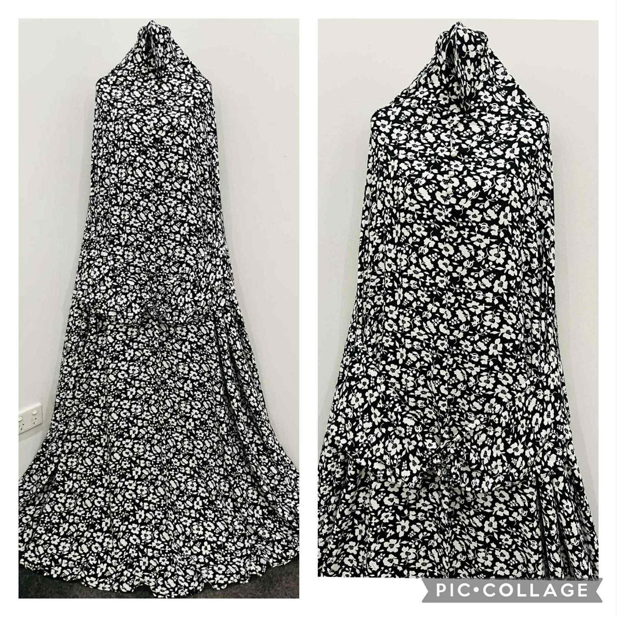 Printed Prayer Long Jilbab