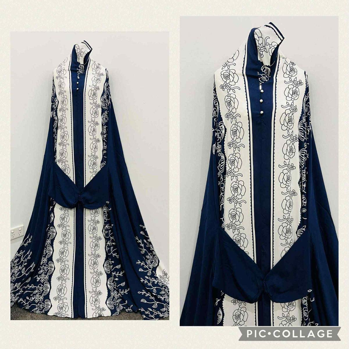 Printed Prayer Long Jilbab