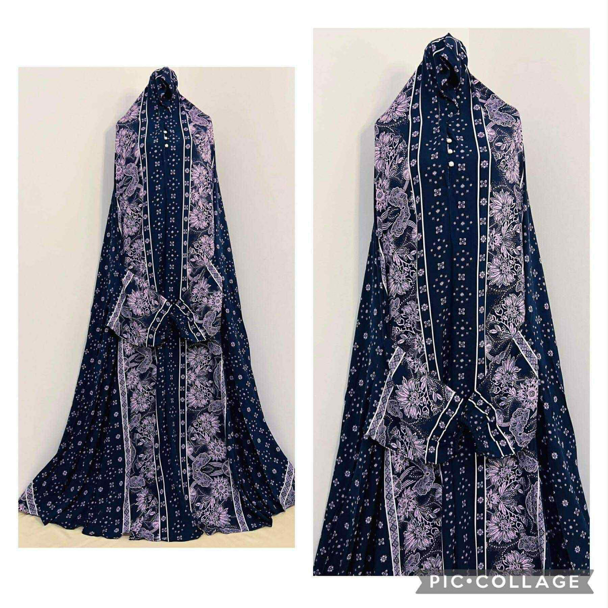 Printed Prayer Long Jilbab