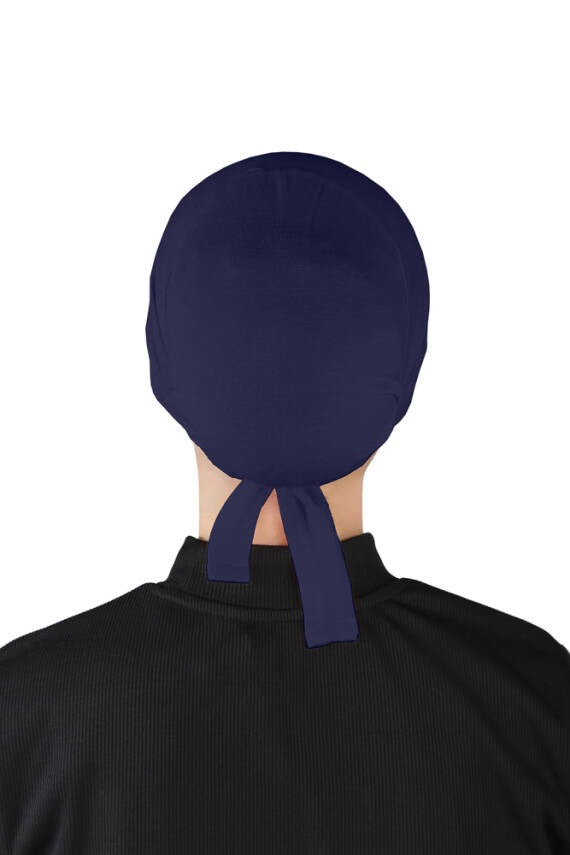 Non Slippery Under Scarf Caps - Navy Blue