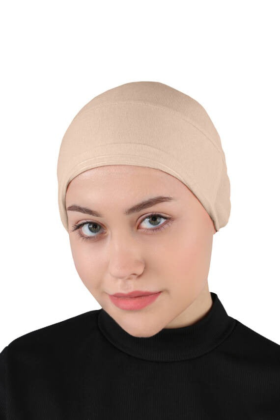 Non Slippery Under Scarf Caps - Beige