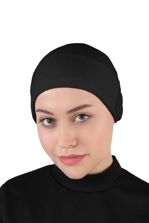Non Slippery Under Scarf Caps - Black