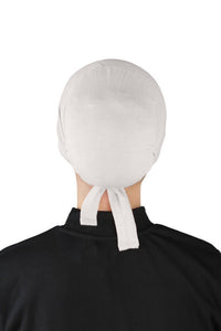 قبعات الوشاح - أبيض