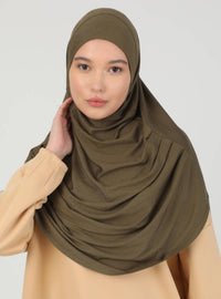 Instant Hijabs - Khaki Green