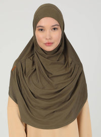 Instant Hijabs - Khaki Green