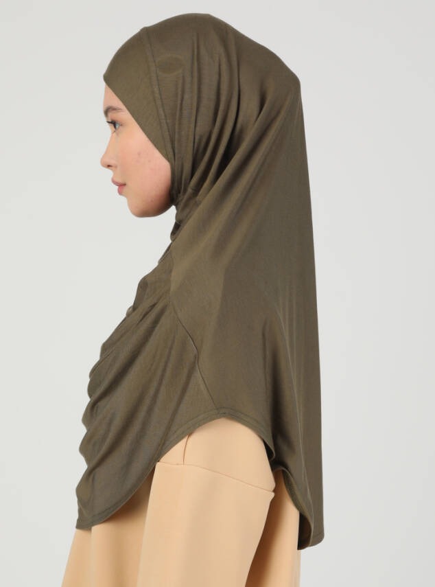 Instant Hijabs - Khaki Green
