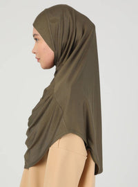Instant Hijabs - Khaki Green