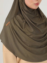 Instant Hijabs - Khaki Green