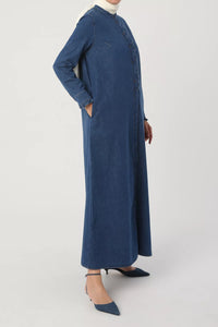 Detail Denim Abaya