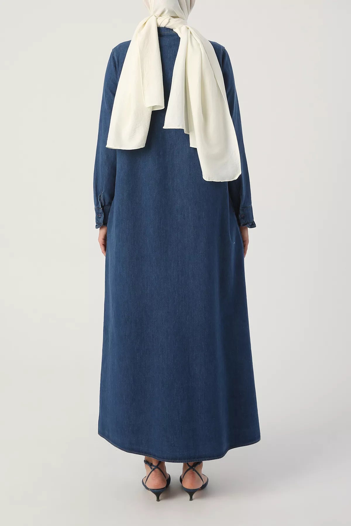 Detail Denim Abaya