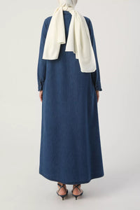 Detail Denim Abaya